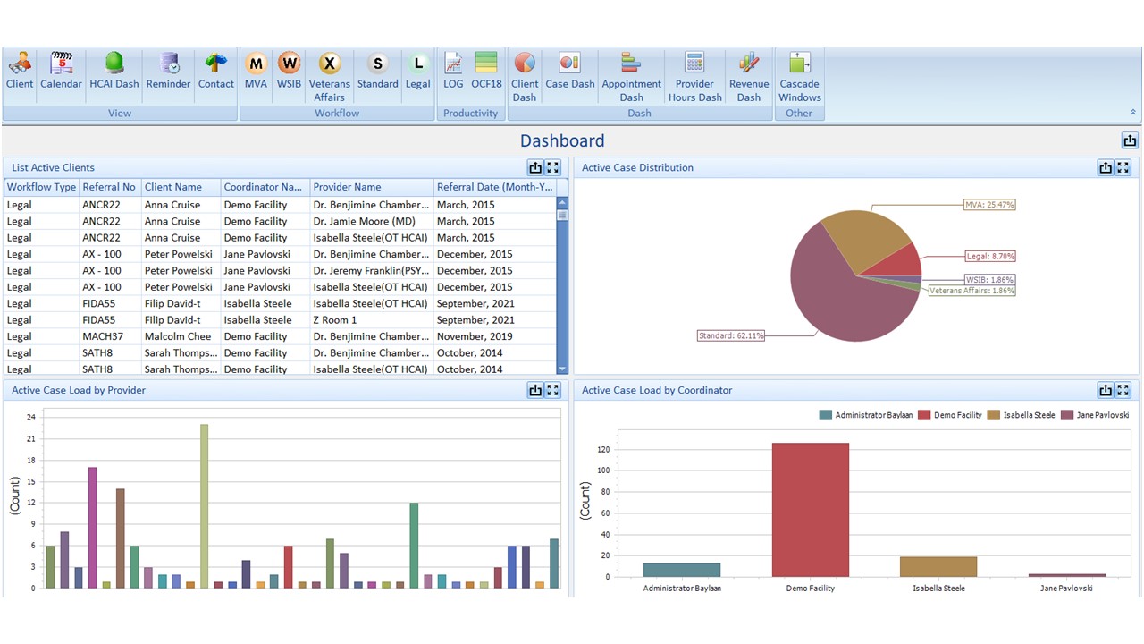 screenshot of Skedulex Case Management Software